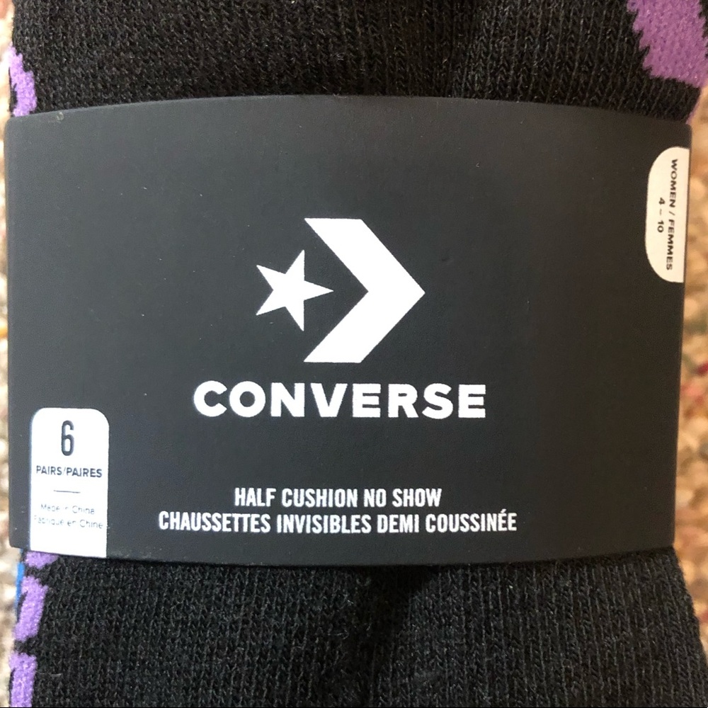 🆕 Converse Half Cushion Socks 6 Pack - Picture 6 of 8